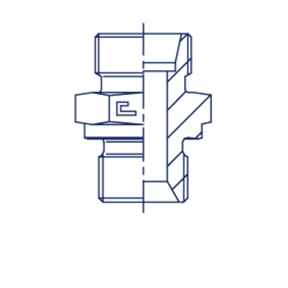 Штуцер FB DL08 BSP 1/2" (корпус)