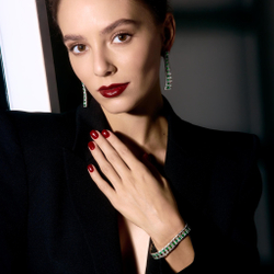 Серьги с Изумрудами и Бриллиантами, E0226-0/1