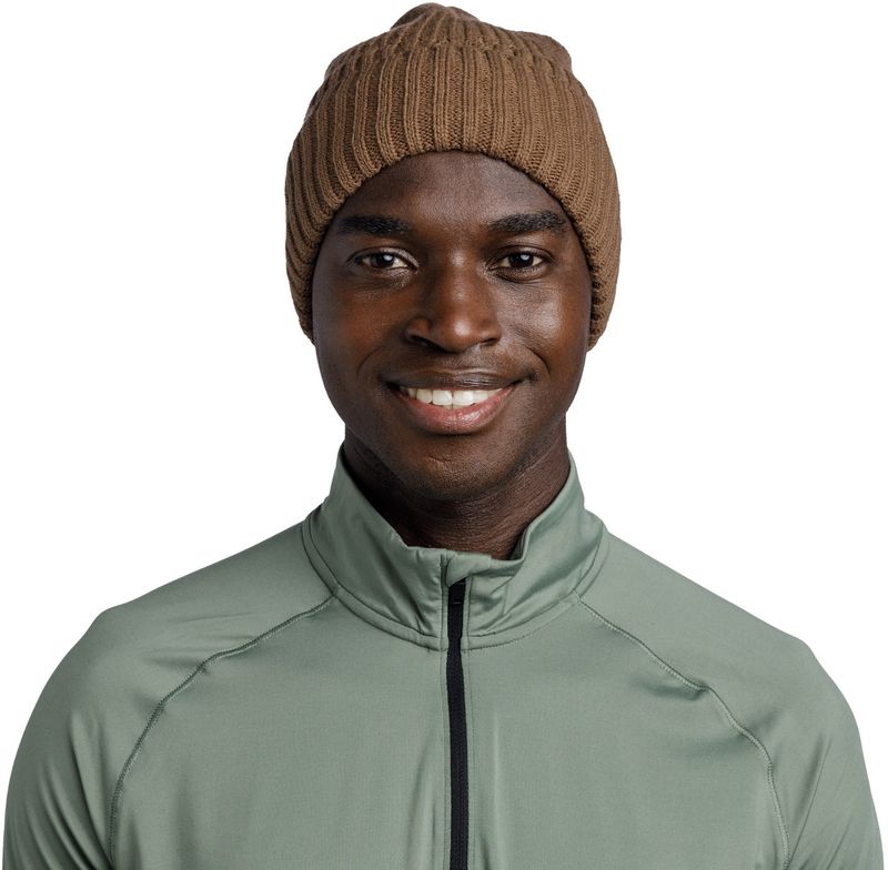 Шапка вязаная с флисом Buff Knitted & Fleece Band Hat Renso Brindle Brown Фото 3