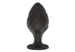 Силиконовая анальная пробка черная M (7.2*3.5cm) 3305-02