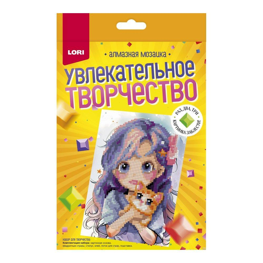 Алмазная мозаика 15*20см неполн.заполн. "Домашний любимец" (Lori)