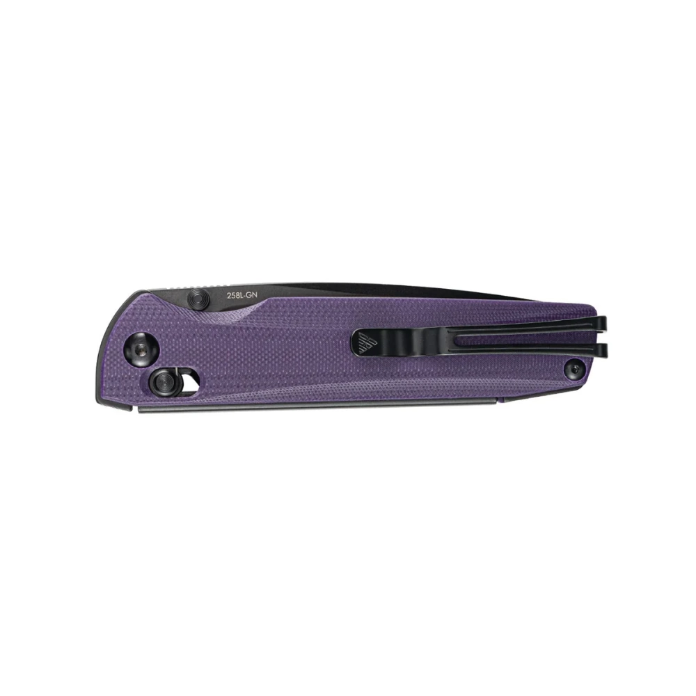 Нож складной SRM 258L-GN Terrier Black Ti (D2, Purple G10)