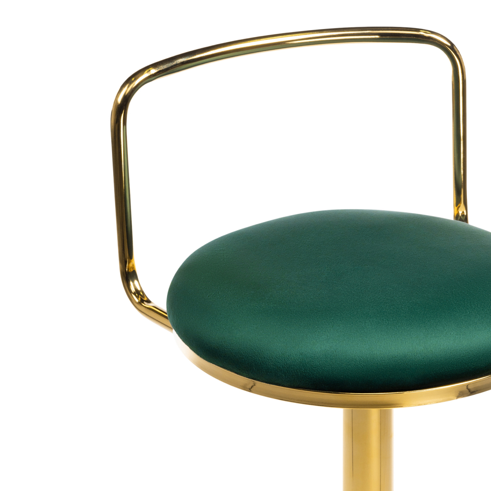 Барный стул Woodville Lusia green, gold