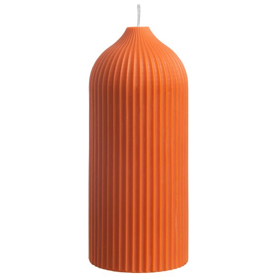 Свеча декоративная оранжевого цвета Edge 16,5 см
