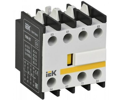 Приставка ПКИ-22 доп. контакты 2НО+2НЗ IP20, IEK, KPK10-22