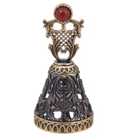 AM-4241 Колокольчик «Сад» (латунь, янтарь)