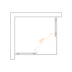 Душевой уголок RGW PA-040B (Прозрачное, 900x1000)