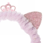 Повязка на голову «Beauty Mapafet- Принцесса», цвет розовый, голубой, сиреневый и серый, 20*6см (упаковка белый ZIP пакет)