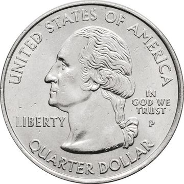 25 центов (1/4 доллара, квотер) 2008 США «Штат Аляска» (P)