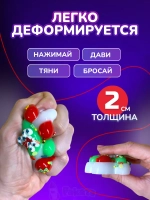 Антистресс игрушка Таба сквиш лапка Новогодняя липкая сквиши