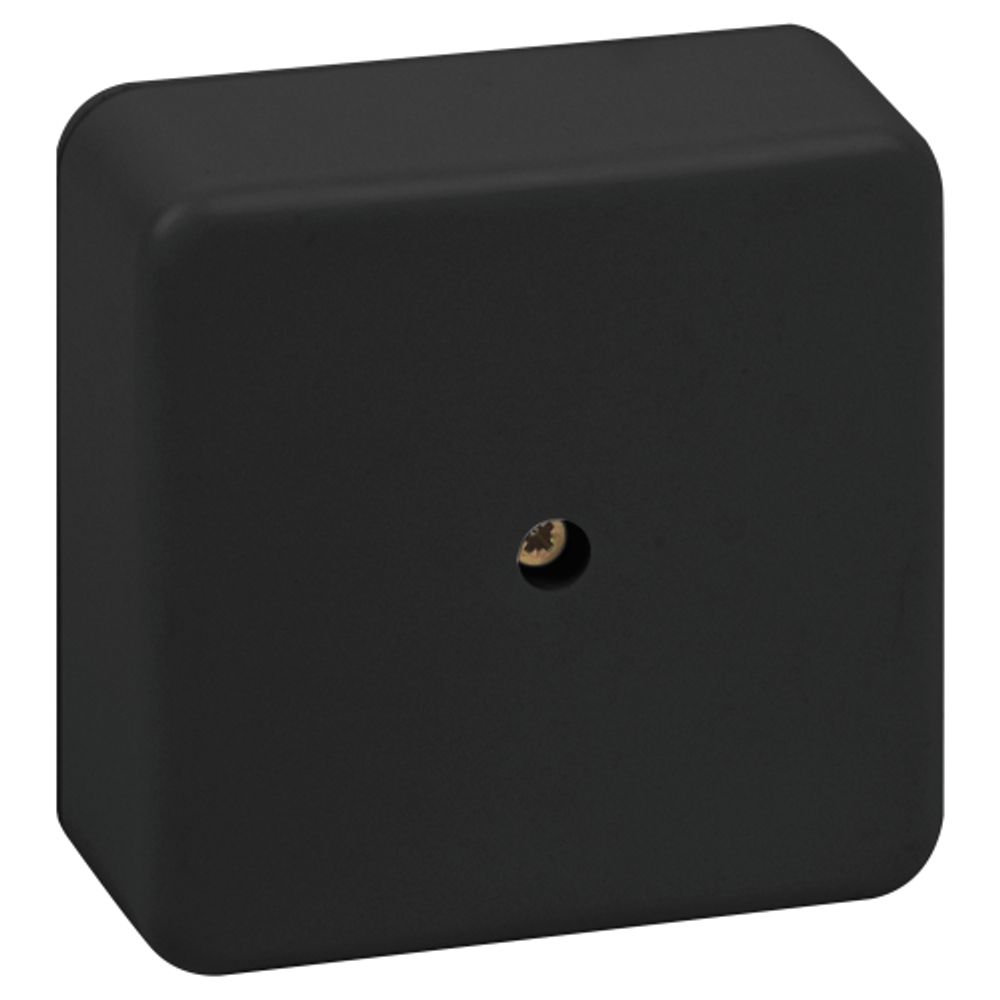 Распаячная коробка ЭРА BS-B-75-75-28 75х75х28мм без клеммы черная IP40 | Коробки распаячные