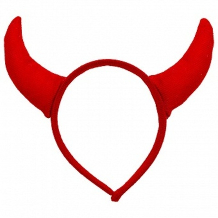 Ободок Рожки Чертенка Красный