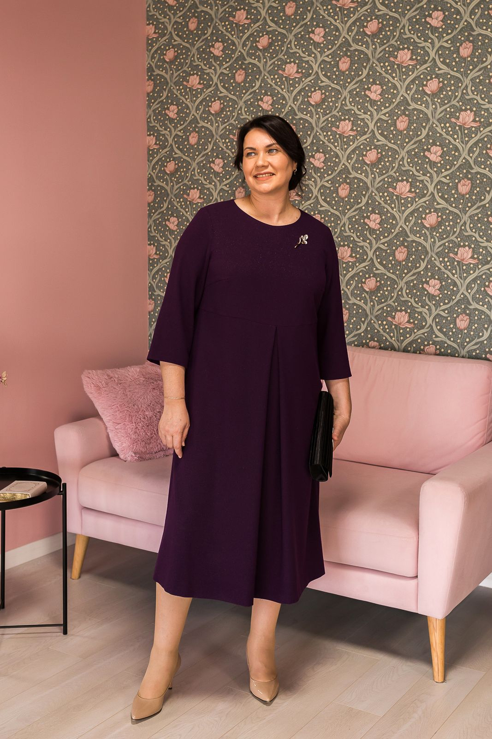 Нарядное платье Mila Bezgerts 037АЕ, цвет Фиолетовый, размер 58-164