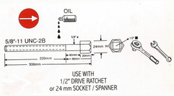 KA-4014К комплект съемников пружин 3шт 300 мм
