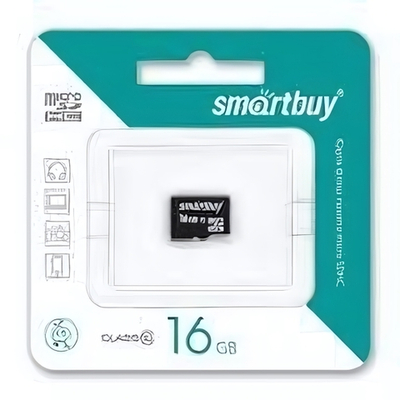 16 GB microSD Smartbuy Class 10 без адаптера