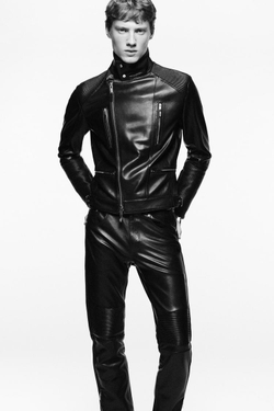 ZARA Х LUDOVIC DE SAINT SERNIN КОЖАНАЯ КУРТКА, ЧЕРНЫЙ