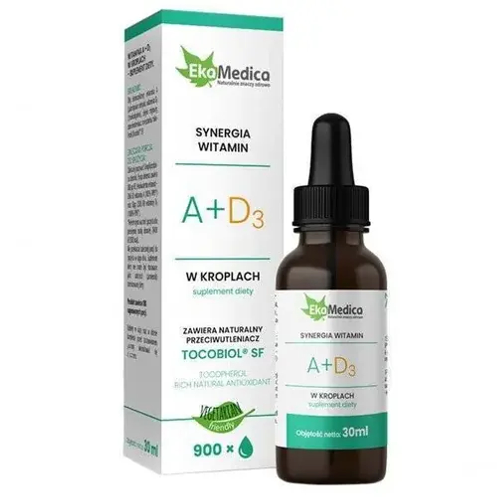 Капли Ekamedica Vitamin A+D3, 30 мл