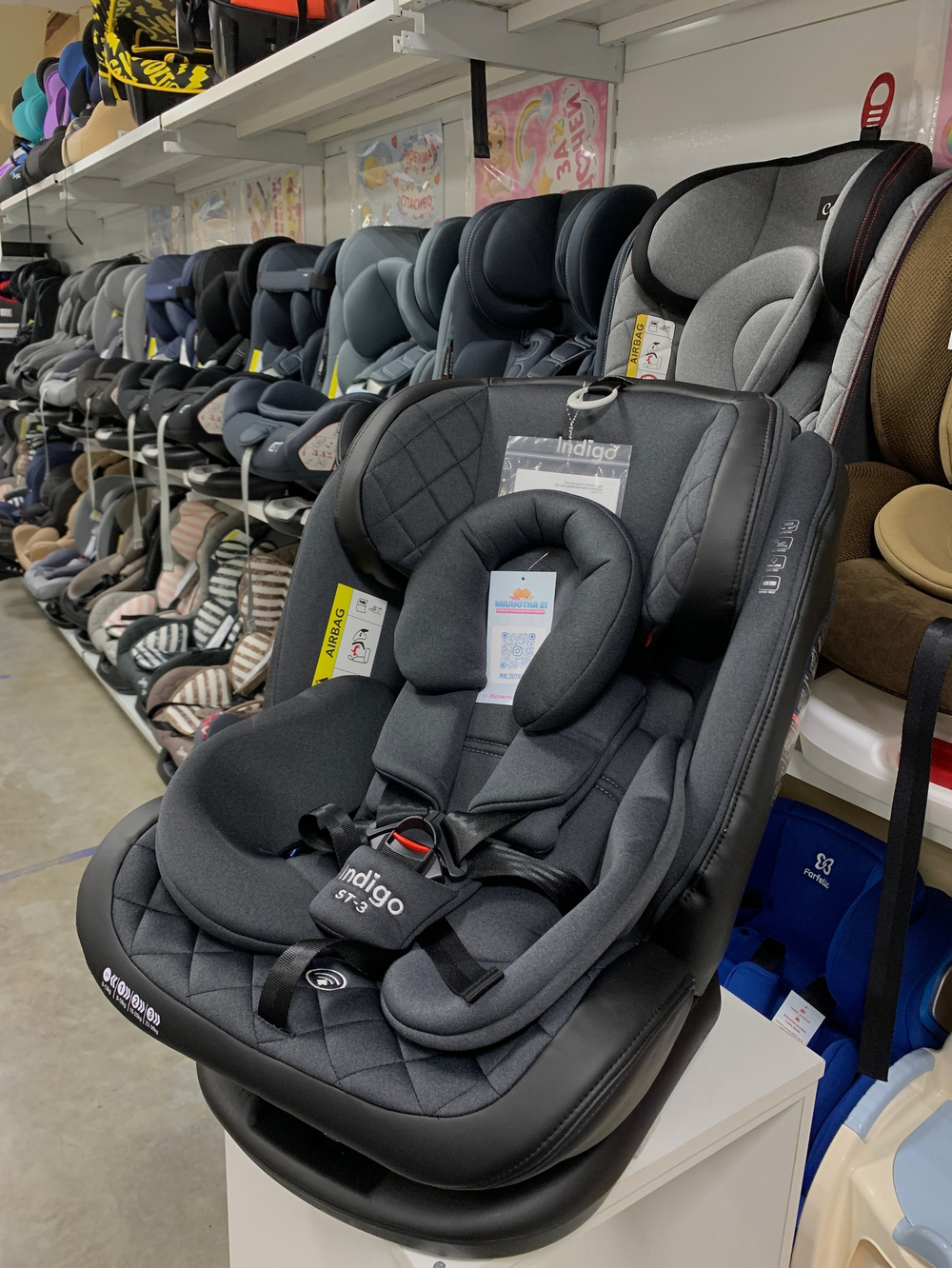 Автокресло AERO ISOFIX, ST-3, группа 0+1+2+3 (0-36 кг) (черный)