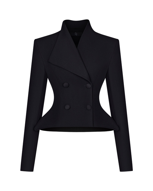 Жакет приталенный из вискозы