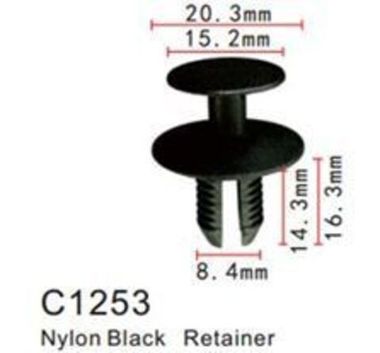 Клипса для крепления внутренней обшивки а/м БМВ/ Вольво пластиковая (100шт/уп.) Forsage клипса C1253(BMW/Volvo)