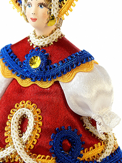 Кукла-подвеска Девушка в русском костюме