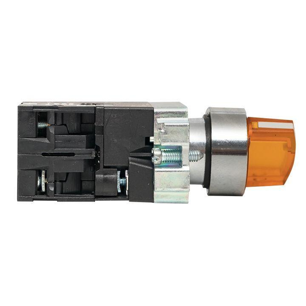 Переключатель BD33 3P с желт. подсветкой 24В NO PROxima EKF xb2-bk33-y-24