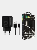 Зарядное уст-во USB +кабель TypeC More Choice NC46a/2.4a