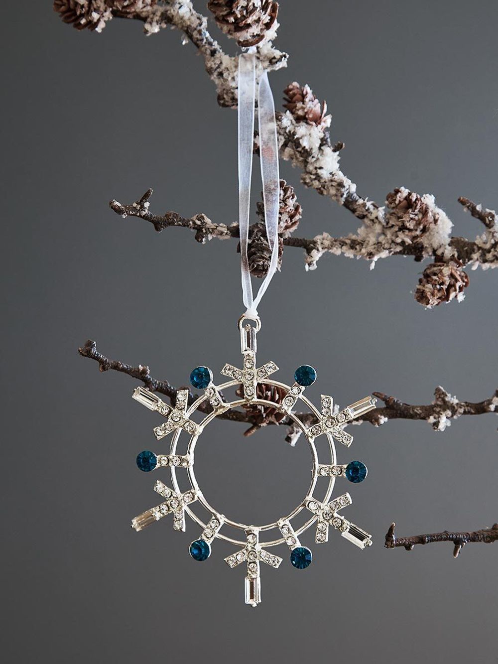 Набор елочных украшений Christmas diamonds из коллекции New Year Essential, 4 шт.