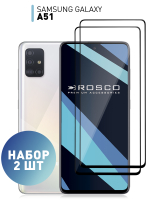 Набор стекол ROSCO для Samsung Galaxy A51 оптом (арт. SS-A51-FSP-GLASS-SET2)