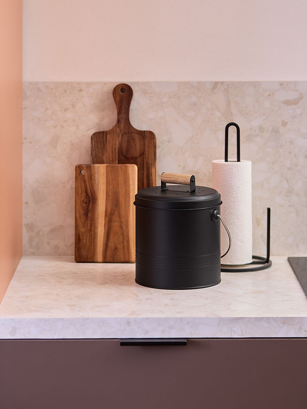 Контейнер для пищевых отходов с фильтром Irmel, 3,5 л, графит