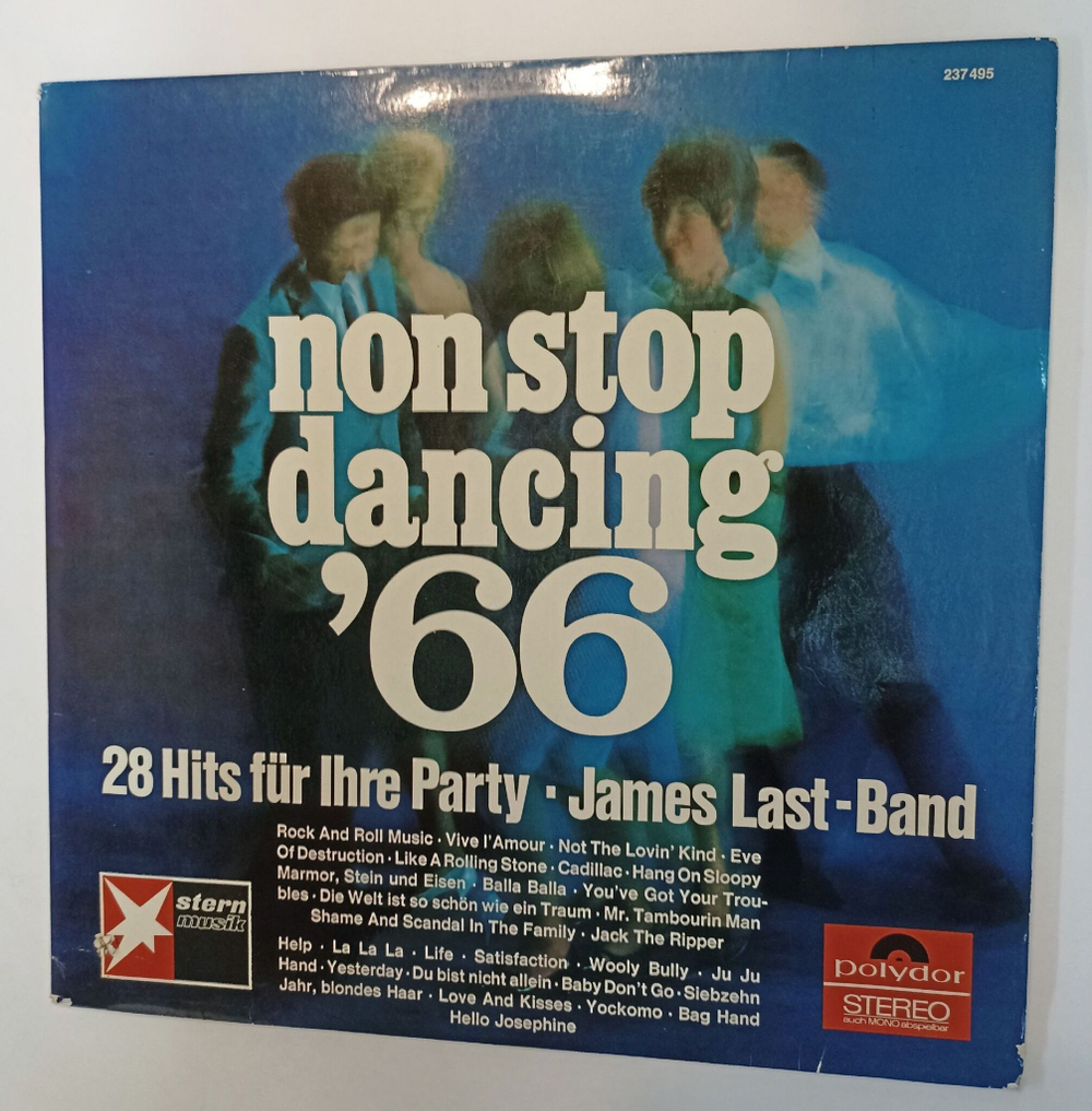 Винтажная виниловая пластинка LP James Last Band Non Stop Dancing 66 (28 Hits Fur Ihre Party) (Germany 1966)