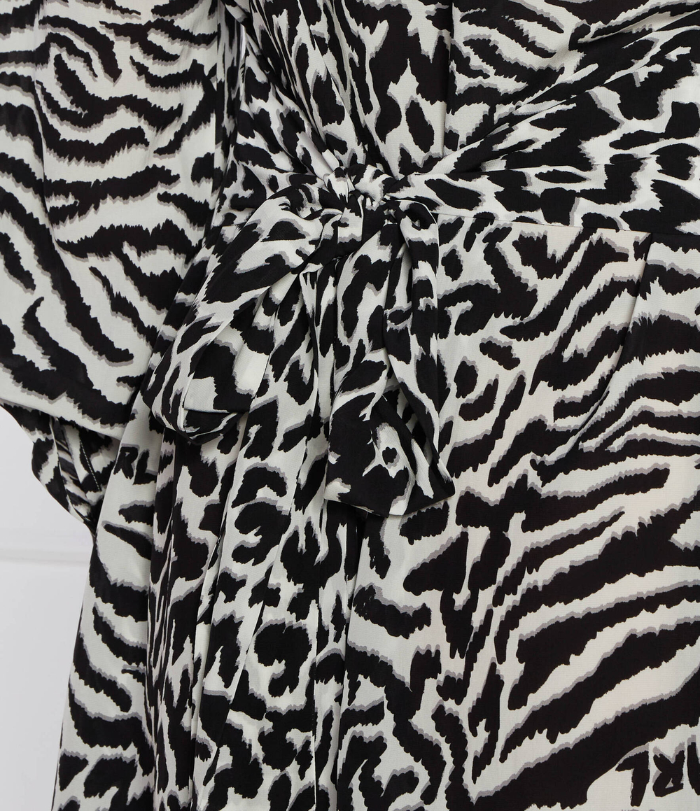 Платье с ремешком animal print Karl Lagerfeld - черный(240W1300)