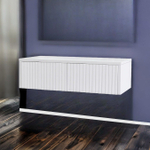 Туалетный столик консоль подвесной белый с 2-мя ящиками