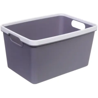 Контейнер для хранения «БРЭТОС», цвет пыльно - серый, 25.5*19*14.5см✦