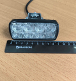 8 LED + \ Светодиодная балка 24W, 9 см, двух режимная, белый и стробоскоп, серия: мини балки (1 шт.) =