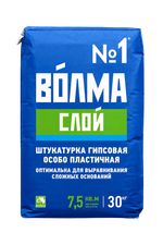 Штукатурка гипсовая Волма Слой 30 кг (45шт/пал)