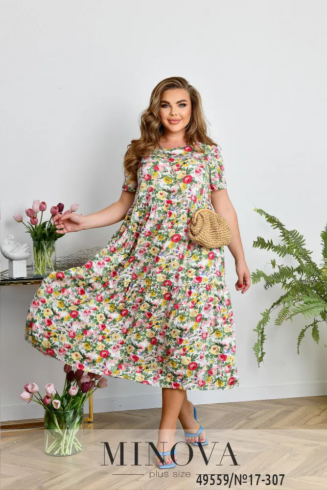 Платье 17-307-молочный Minova