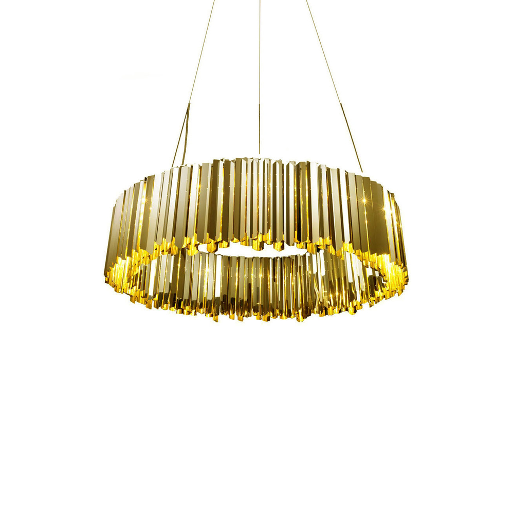 Pendant design lamp  Tom Kirk Facet by Innermost D80 (Gold)