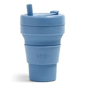 Стакан складной силиконовый Stojo Biggie Steel, 16 oz / 470 мл