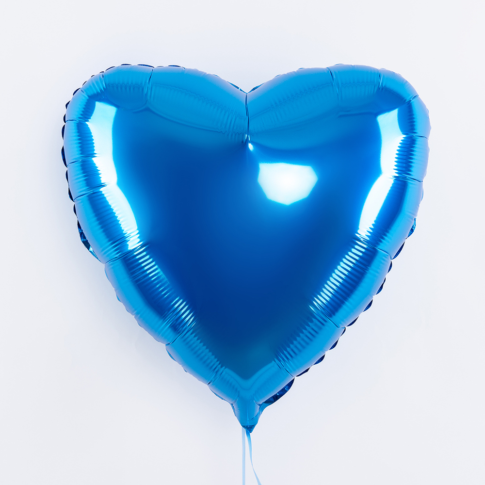 Сердце 18" Синий / Blue Fm