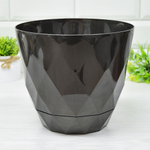 Горшок цветочный SUNRISE 4,5л D220мм (черный перламутр)