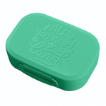 Ланч-бокс "all you need is lunch", 180x130x50мм 0,98л (зеленый)