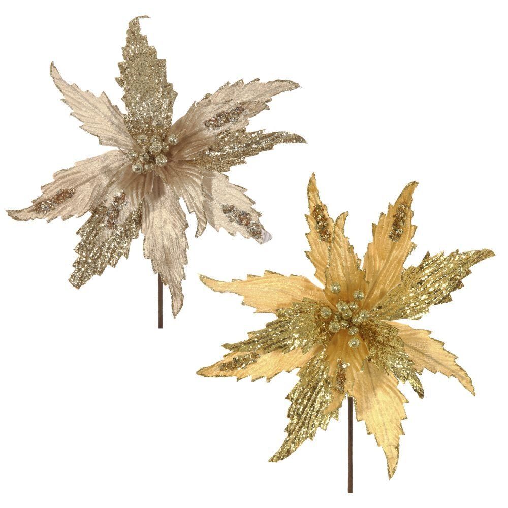 GAEM Цветок искусственный "Пуансеттия", L32 W32 H49 см, 2в.