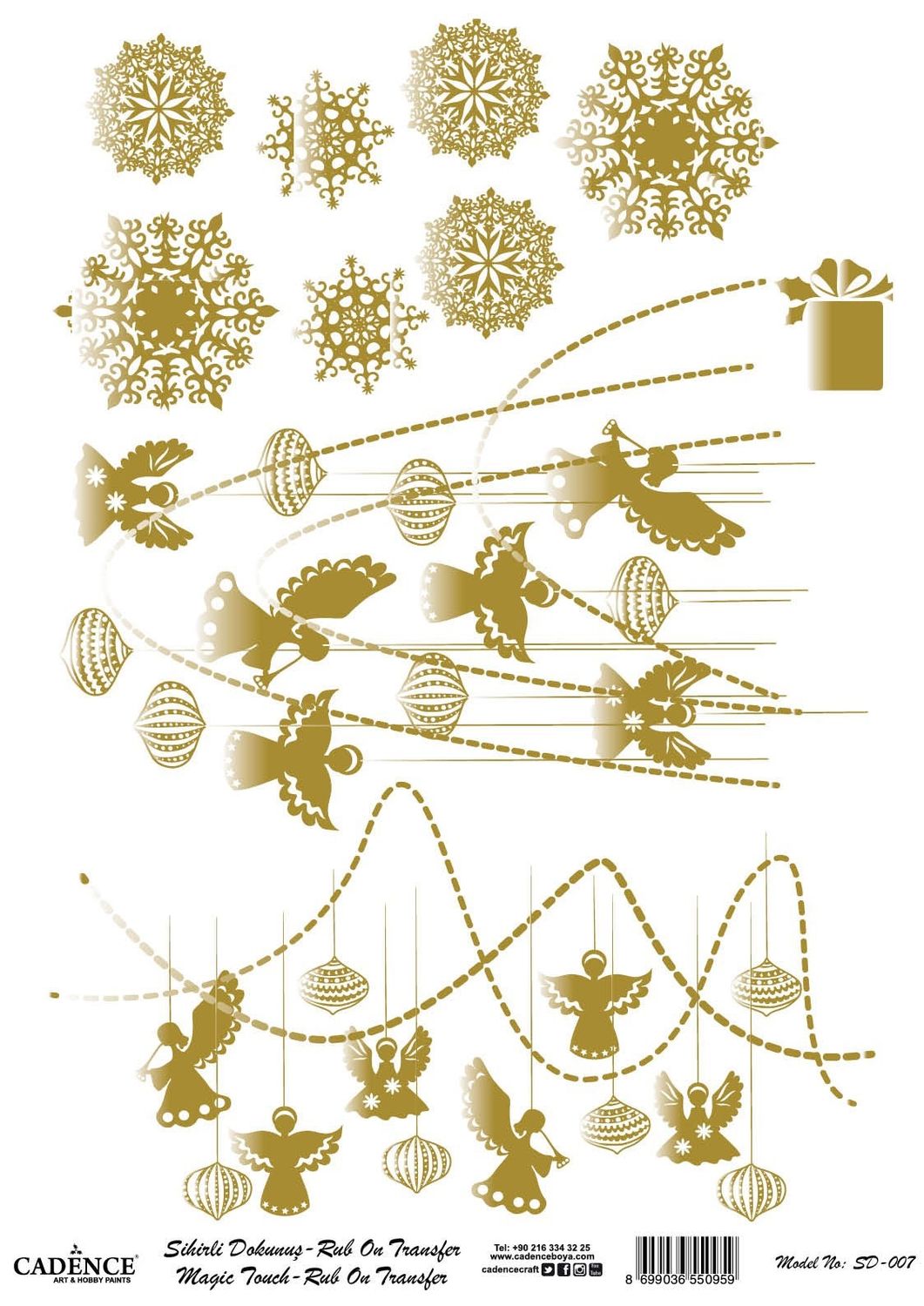 Натирка Cadence золото SD007 30*42см
