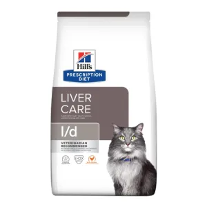 Ветеринарный сухой корм Hill's Prescription Diet l/d для кошек, при заболеваниях печени, с курицей