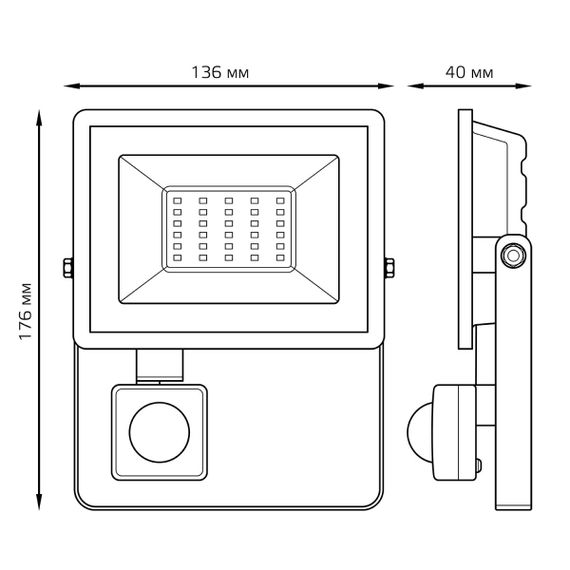 Прожектор светодиодный Gauss Elementary 30W 6500К 628511330