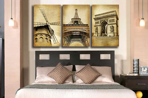 Модульная картина "Винтажный париж"