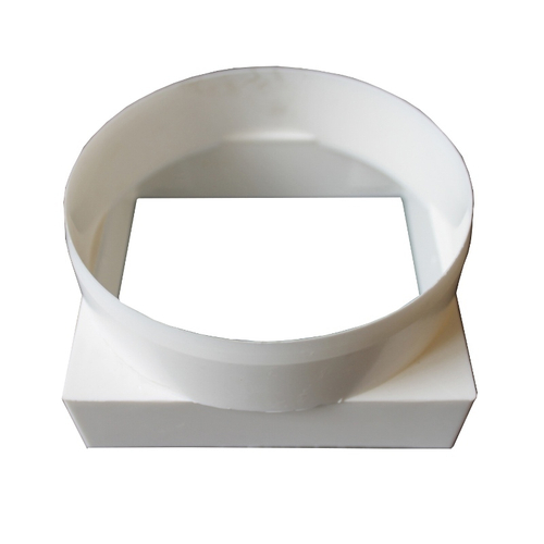 Переходник КВ D100 90х90 пластик ERA