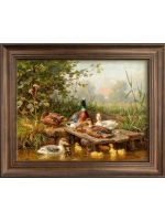 Картина интерьерная на холсте в раме 25*31 см