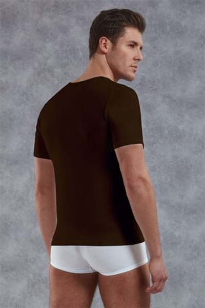 Мужская футболка с V-образным вырезом Doreanse City (Размер: S) (Цвет: коричневый)